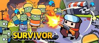 Fegyverválasztó képernyő Survivor.io-ban különböző fegyverkombinációkkal