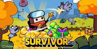 Survivor.io mozgás és akciójelenet, ahol a karakter ellenségek hullámait kerüli